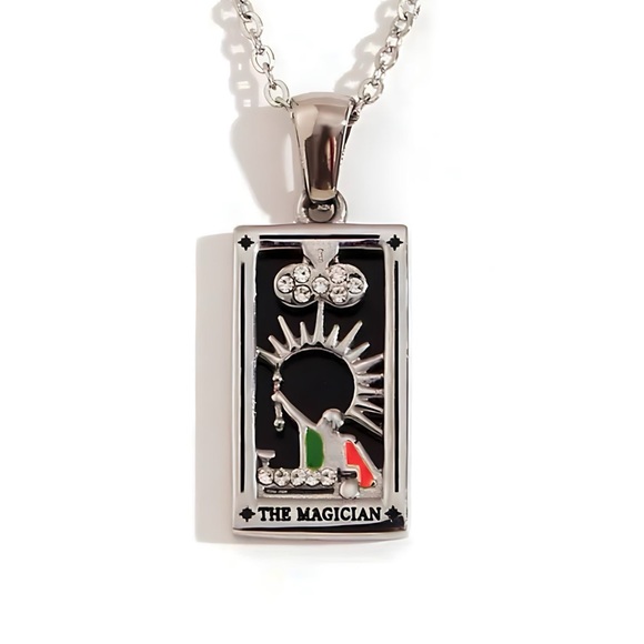COPY - Dainty ‘The Magician’ Tarot Card Necklace | 316L Stainless Steel | Tarot… - Picture 2 of 5